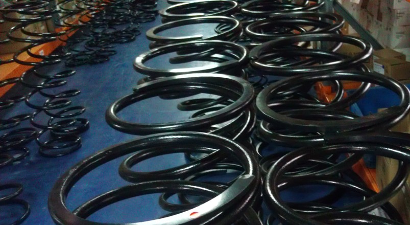 Hot rolled spring outward ready for packing